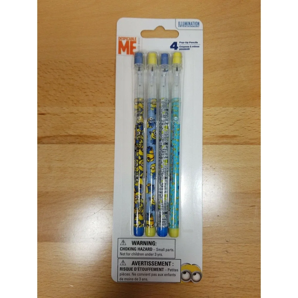 Despicable Me Minions Pencil Party Favors Birthday Goody Bag 2 packs of 4 each